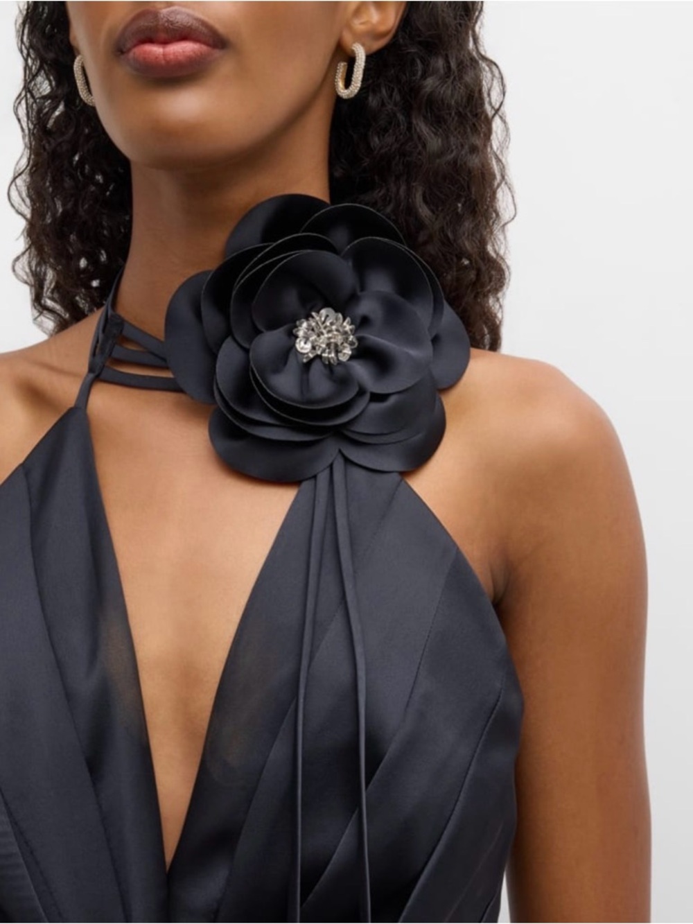 Ramy Brook
Angelina Pleated Twist-Front Halter Jumpsuit - Picture 3 of 7
